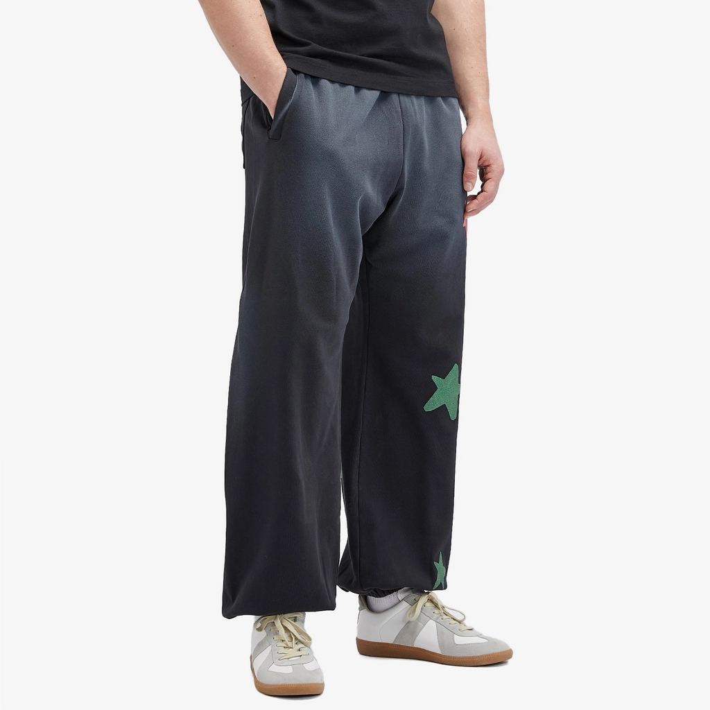 Palm Angels Men's Paradise Palm Sweat Pants Black/Yellow